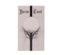 Tarocchi da scrivania, stile horror, strumento di divinazione, design misterioso di divinazione, carta di intuizione psicologica, mazzo di guida simbolico, ideale per riflessione personale e uso per