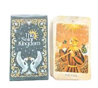 Tarocchi Deck, 78-Card Oracle, Psychological Misterious Divination Tool Insightful Strategic Board Game Spiritual Portable Set Meditation Aiuto per Future & Past