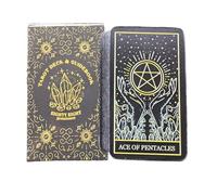Tarocchi Deck, 78-Card Oracle, Psychological Misterious Divination Tool Insightful Strategic Board Game Spiritual Portable Set Meditation Aiuto per Future & Past