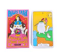 Tarocchi Deck, 78-Card Oracle, Psychological Misterious Divination Tool Insightful Strategic Board Game Spiritual Portable Set Meditation Aiuto per Future & Past
