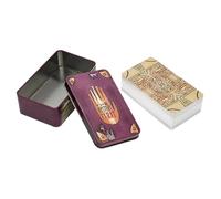Tarocchi Deck Cards, Full English Oracle Set, Design Divinazione portatile, Strumento di ispirazione psicologica, Deck di lettura intuitivo per guida, crescita spirituale, 11 x 6,7 x 4 cm
