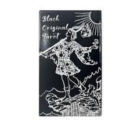 Tarocchi Deck - Classici carte tarocchi neri per adulti per principianti versione inglese con strumenti di divinazione, guida alla lettura, set di carte per la casa, meditazione, app