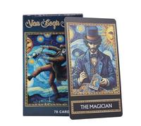Tarocchi Decks, Game Cards, Mystical Design Fortune Telling Spiritual Tool Starry Theme Intuitive Reading, Tarocchi Cards for Friends Gathering, 4,06 x 2,36 pollici