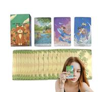 Tarocchi Decks, Tarocchi Card Guide Book, Year Theme Spirit Deck, 10,5 x 6,2 cm / 4,13 x 2,44 pollici Pocket Size, 78 carte per divinazione, Astrology Reading, Adventure Coated Paper
