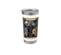 Tarocchi della mitologia norrena dei figli di Odino del guerriero vichingo Valhalla Bicchiere termico in acciaio inox doppia parete