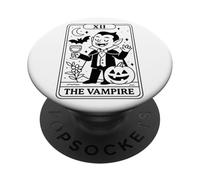 Tarocchi di Halloween Il Vampiro XII PopSockets PopGrip Adesivo