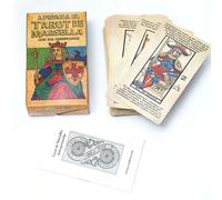 Tarocchi di Marsiglia per principianti in spagnolo, carte dei tarocchi illustrate con significati per un'interpretazione facile, impara a leggere i tarocchi con il classico Tarocchi di Marsiglia Carta