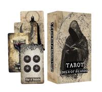 Tarocchi e Oracle Cards 78 Carte Retro Portatile Full English Divination | Mazzo dei tarocchi di Halloween per il viaggio tempo libero casa ritiro spirituale sala di meditazione