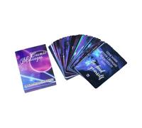 Tarocchi estetici - 42 pezzi per principianti Divinazione, mazzo estetico spaziale, costruzione leggera e opere d'arte vivaci, ideali per meditazione, apprendimento, lavoro, amore, Halloween