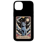 Tarocchi Gatto Halloween Il Blu Russo Custodia per iPhone 14 Plus