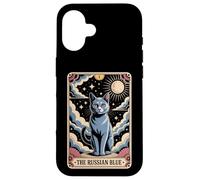 Tarocchi Gatto Halloween Il Blu Russo Custodia per iPhone 16