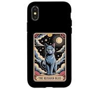 Tarocchi Gatto Halloween Il Blu Russo Custodia per iPhone X/XS