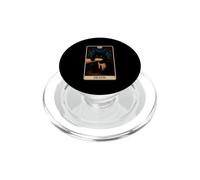 Tarocchi Gatto Nero Morte Gatto Strega Gothic Tarocchi Arte PopSockets PopGrip per MagSafe