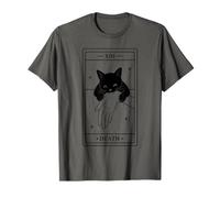 Tarocchi Gatto Nero Morte Stregoneria Lettura dei Tarocchi gotici Maglietta
