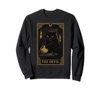 Tarocchi Gatto The Devil - per introversi e Appassionati di Gatti Felpa