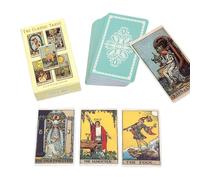 Tarocchi, Gioco portatile da 78 fogli, Facile da imparare, Robusto e compatto, Guida ai Tarocchi, Strumento di divinazione, per raccontare, Principiante, Viaggi, Spread, Natale, Apprendimento, Diario