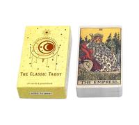 Tarocchi, Guida facile da usare, 1 scatola, Mazzo completo di tarocchi da 78 carte, Gioco di carte divinazione portatile, Compatto e leggero, Apprendimento, Viaggi, Lettura spirituale