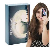 Tarocchi Heartscape - Mazzo Divinatorio 78 Carte, Oracolo Completo Inglese | Set Design Unico Cinese-Inglese | Predizione Futuro Festa Gioco Da Tavolo, Halloween, Leggero 10.3x6cm, Cuore Calmo, Pace,