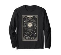 Tarocchi Il Sole Vintage Celestial Sun Grafica Maglia a Manica