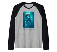 Tarocchi La Sirena della Somma Sacerdotessa Maglia con Maniche Raglan