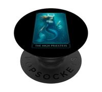 Tarocchi La Sirena della Somma Sacerdotessa PopSockets PopGrip Adesivo
