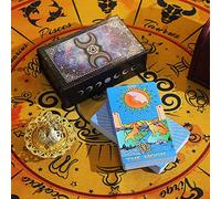 tarocchi Lamina d'oro Versione Inglese Completa Il Mazzo è Adatto ai Principianti, ma Anche Un Must per la Raccolta di Giocatori di Tarocchi esperti Gold Foil Tarot