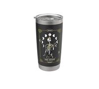 Tarocchi Luna Scheletro Regina Vintage Gothic Halloween Bicchiere termico in acciaio inox doppia parete
