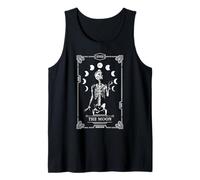 Tarocchi Luna Scheletro Regina Vintage Gothic Halloween Canotta