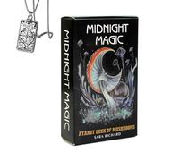 Tarocchi Magici di Mezzanotte dei Funghi - Mazzo Tasca per Principianti con Collana