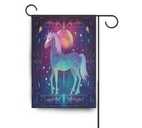 Tarocchi mistici colorati Cavallo astrologico grandi bandiere all'aperto Banner del Ringraziamento per la decorazione del portico 28x40 a doppia faccia