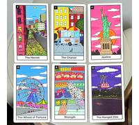 Tarocchi NYC New York 78 Carte 12x7 cm Mazzo Divinazione Tema Urbano