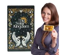 Tarocchi Oracle Cards 78 Card Deck - Set di carte divinazione del Regno Solare per intuizione e guida, carte da lettura illustrate per principianti e appassionati Gioco da tavolo e mazzo da collezione