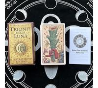 Tarocchi Oracle Cards con istruzioni in inglese, 7,1 x 11,9 cm (trionfi Della Luna)