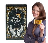 Tarocchi Oracle Cards Deck - Set di 78 carte del Regno Solare, mazzo Oracle psicologico con immagini vivaci per informazioni passate e future, strumento di guida spirituale, accessorio divinazione per