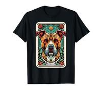 Tarocchi Pitbull Card Funny Lover American Pit Bull Terrier Maglietta