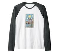 Tarocchi The Star/Star Man Card/Arcane Magic Deck Maglia con Maniche Raglan