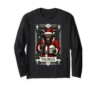 Tarocchi Toro Retro Gotico Natale Zodiaco Astrologia Maglia a Manica
