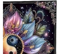 Tarocchi Tovaglia Fiore Disco Modello Astrologia Altare Tessuto Divino Carte Tavolo Stregoneria Fornitura Altari Tarocchi Carta