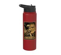 Tarocchi We Bake At Dawn Skeleton Lievito Madre Bread Baker Stainless Steel Insulated Water Bottle