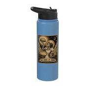 Tarocchi We Bake At Dawn Skeleton Lievito Madre Bread Baker Stainless Steel Insulated Water Bottle