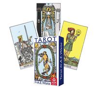 Tarocco De AE WAITE Tasca Strato IN Spagnolo Carte Blu Edizione Rosato A agm New