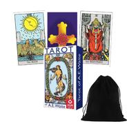 Tarocco of AE WAITE Mini Strato Carte Blu Edizione Rosato A agm con Velluto Bag