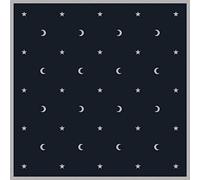 Tarocco Panno MOON AND STARS Velluto Nero Ricamato lo scarabeo 80x80 CM Nuovo