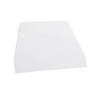 Tarocco per Impasti 12,3 x 8,4cm Plastica Bianca Raschietto da Banco con Foro per Appendere, Spatola per Impasto da Cucina per Torta di Pane Glassa Fondente