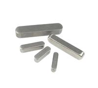 TARONIX Chiave a Piuma 5 pezzi di larghezza 10 mm chiave piatta in acciaio inossidabile tipo A perno di posizionamento 8 mm di altezza 16 mm ~ 60 mm di lunghezza(55mm)