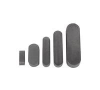 TARONIX Chiave a Piuma M3 M4 M5 A3 acciaio A2 chiave parallela albero motore con estremità tonda for chiavetta piatta GB1096(6x6x70mm 20PCS)