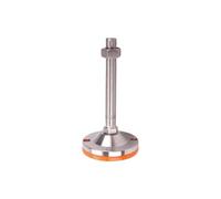 TARONIX Piedini livellatori regolabili per mobili 1 pz 304 acciaio inossidabile resistente piedino regolabile tazza M10-M30 livellamento fisso addensato supporto in gomma TPU pad D60/80(D80xM24x100)