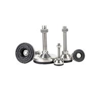 TARONIX Piedini livellatori regolabili per mobili Piede fisso regolabile for carichi pesanti, 4 pezzi, in acciaio inossidabile, antiscivolo, for mobili di macchinari industriali(Dia 60xM12x150mm)