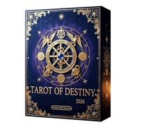 Tarot - 24-Day Christmas Countdown | 2D Acrylic | Destiny Card Figures, Daily Unboxing Ritual, Mystical Bookshelf Display, For Tarot Enthusiasts & Adults, Reusable Holiday Kee
