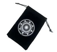 Tarot Card Bag, Flannel Tarot Deck, Drawstrings Tarot Bag, Tarot Card Case, Portable Bundle Pocket, Tarot Pouch Drawstrings, Flannel Tarot Card Bag with Drawstrings for Easy Storage and Carrying